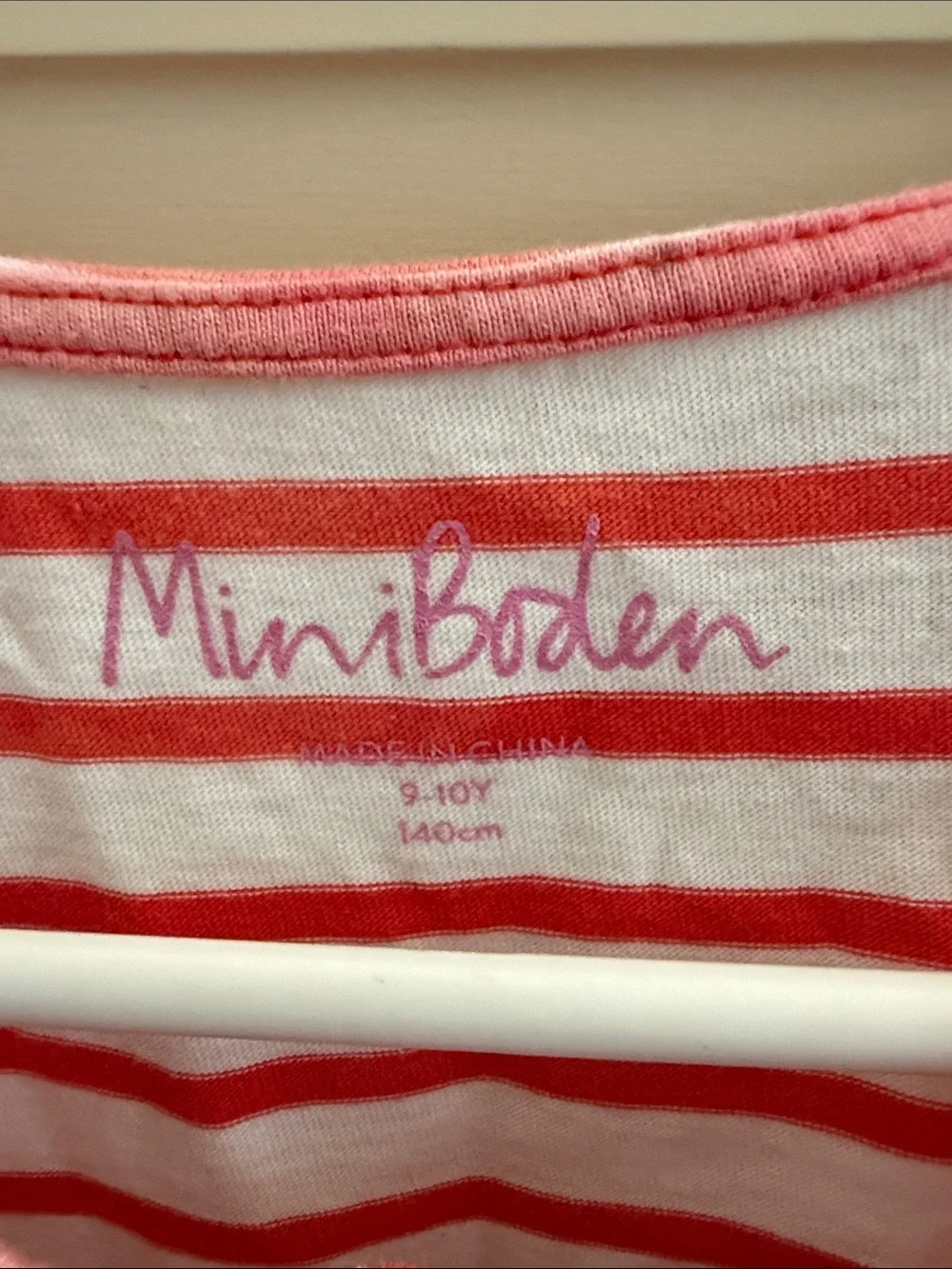 Mini Boden Red & Navy Tropical Sloth Print Girls' Dress